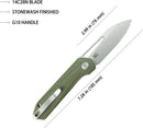 Kubey Royal Linerlock OD Green