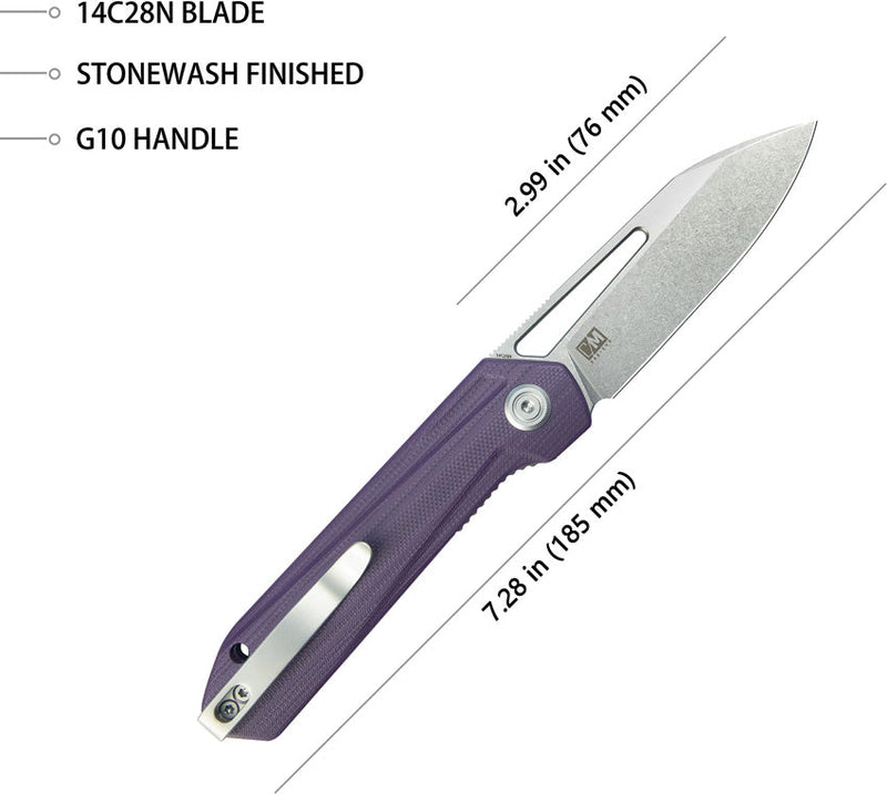 Kubey Royal Linerlock Purple