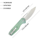 Kubey Doris Linerlock Jade