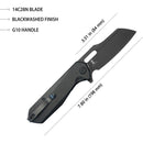 Kubey Atlas Linerlock Black