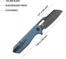 Kubey Atlas Linerlock Blue Blk