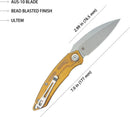 Kubey Leaf Linerlock Ultem