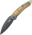 Kubey Leaf Linerlock Black Ultem