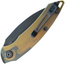 Kubey Leaf Linerlock Black Ultem