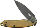 Kubey Leaf Linerlock Black Ultem