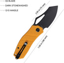 Kubey Ceyx Linerlock Black Yellow