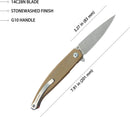 Kubey MOS Hydra Linerlock Tan