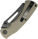 Kubey Dheo EDC Button Lock Tan
