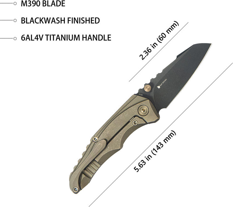 Kubey Steeltle Framelock Bronze Ti