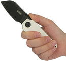 Kubey Boxer Linerlock White G10