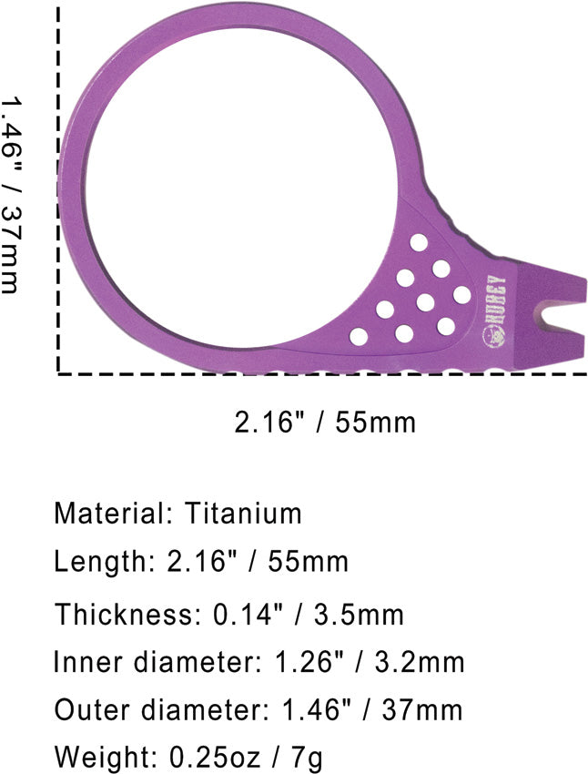 Kubey Pry Tool Purple Ti