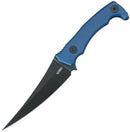 Kubey Sicarii Fixed Blade Black Blue