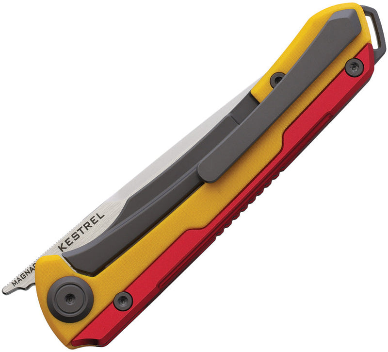 Maxace Kestrel Framelock Yellow/Red