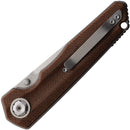 Maxace Samurai 2.0 Linerlock Brn Mic