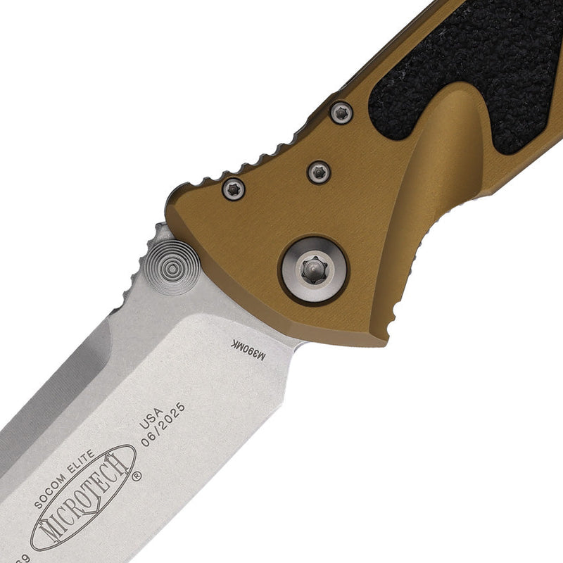 Microtech Socom Elite S\E Linerlock Tan