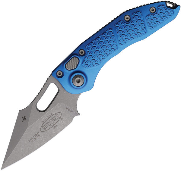Microtech Auto Stitch S/E Button Lock AP