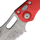 Microtech Auto Stitch S/E Button Lock AP