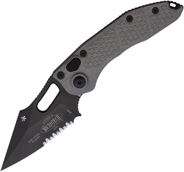 Microtech Auto Stitch S/E Button Lock PS