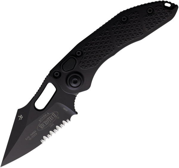 Microtech Auto Stitch S/E Button Lock PS