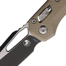 Microtech MSI Black S/E Fluted Tan G10