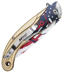 Mtech Eagle Linerlock A/O Gold