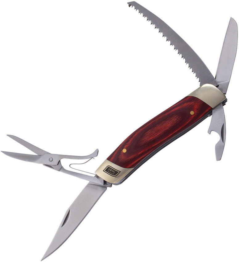 No Box Tools Multi-Tool Knife Red