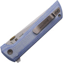 North Mountain Blade Chop 2 Button Lock Micarta Blu