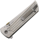 North Mountain Blade Chop 2 Button Lock Grid Silver