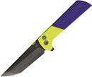 North Mountain Blade Chop 2 Button Lock PRP/YLW
