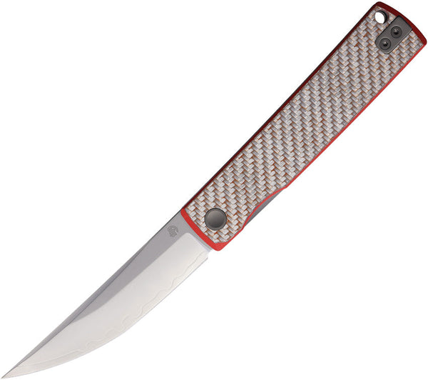 North Mountain Blade Kaiken Linerlock Red CF
