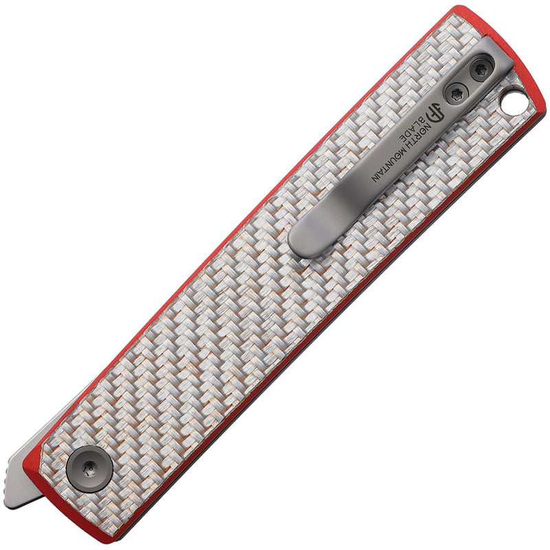 North Mountain Blade Kaiken Linerlock Red CF