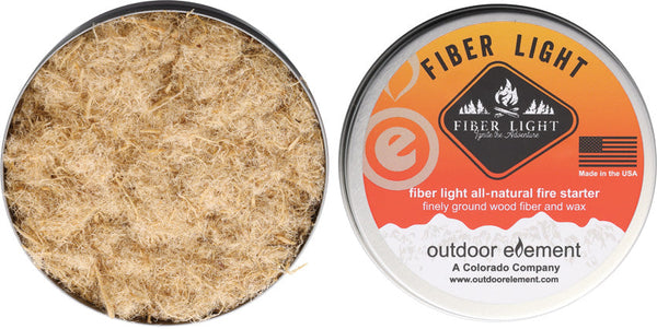 Outdoor Element Fiber Light Original Round Tin