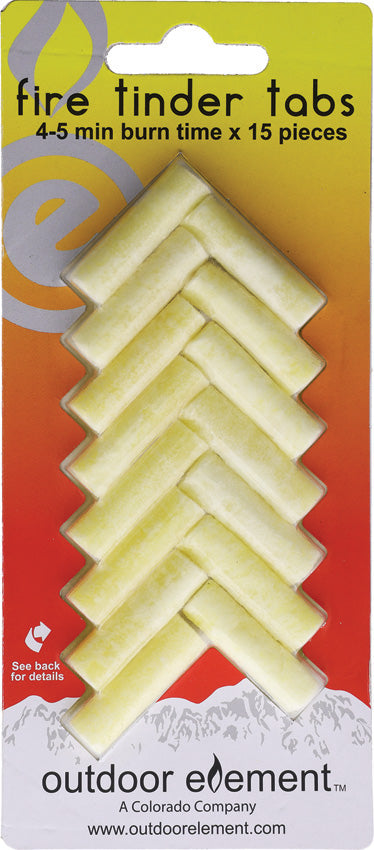 Outdoor Element Fire Tinder Tabs 15-PK