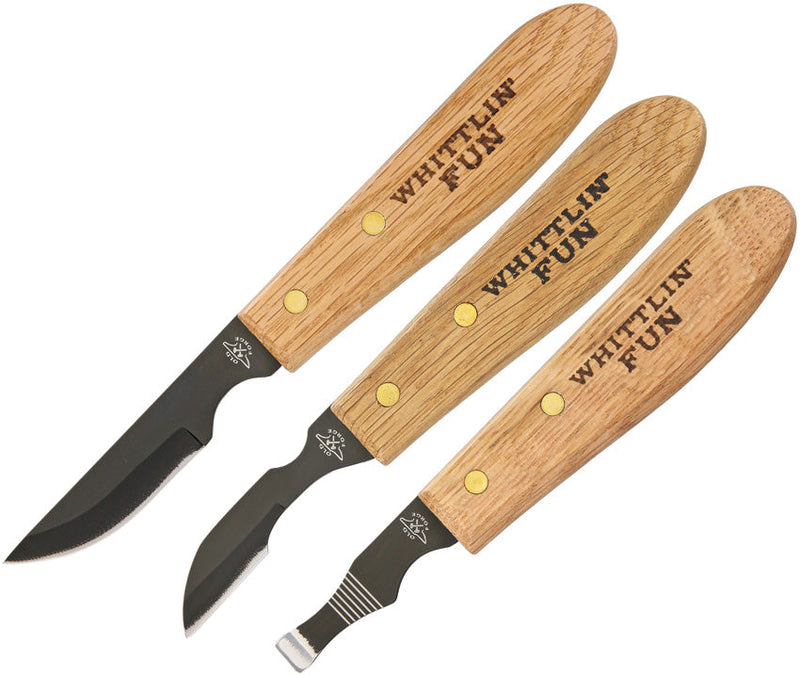 Old Forge Three Piece Wood Carving Set