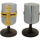 India Made Mini Crusader Helmet w/ Stand