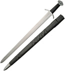 India Made Black Viking Lobed Sword