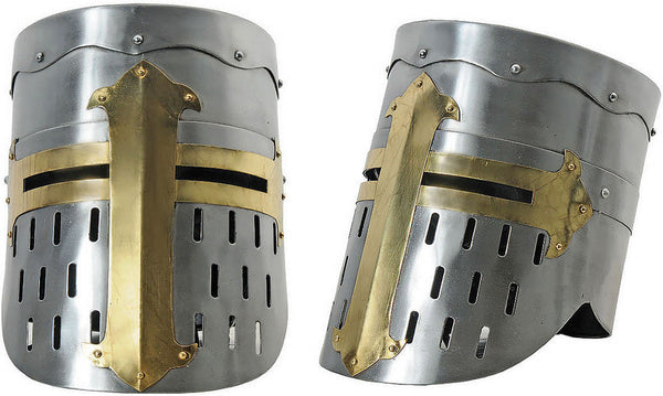 India Made Flat Top Crusader Helmet