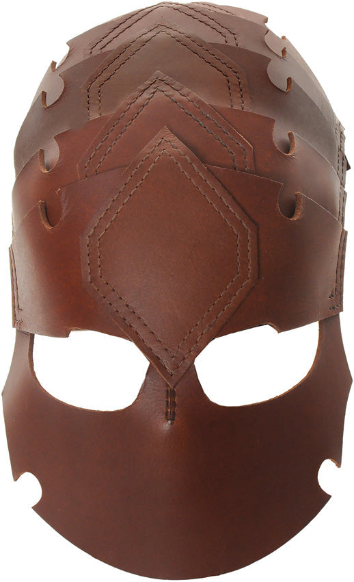 India Made Leather Viking Spine Helmet