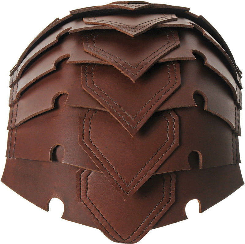 India Made Leather Viking Spine Helmet