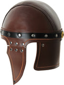 India Made Leather Roman Helmet