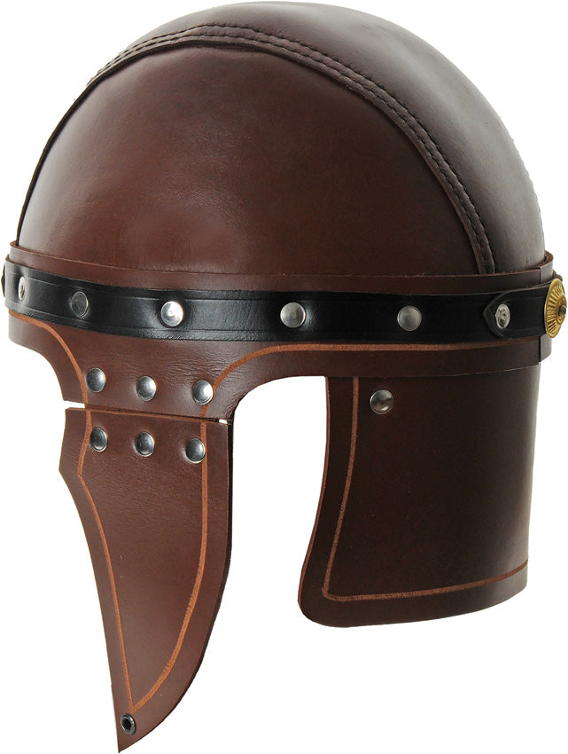 India Made Leather Roman Helmet