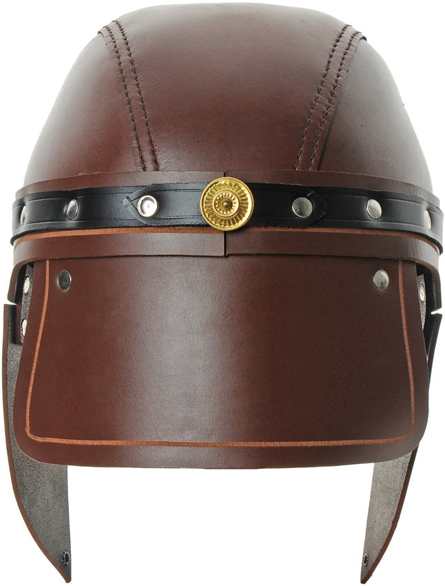 India Made Leather Roman Helmet