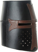India Made Leather Crusader Helmet