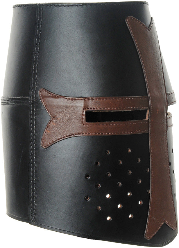 India Made Leather Crusader Helmet