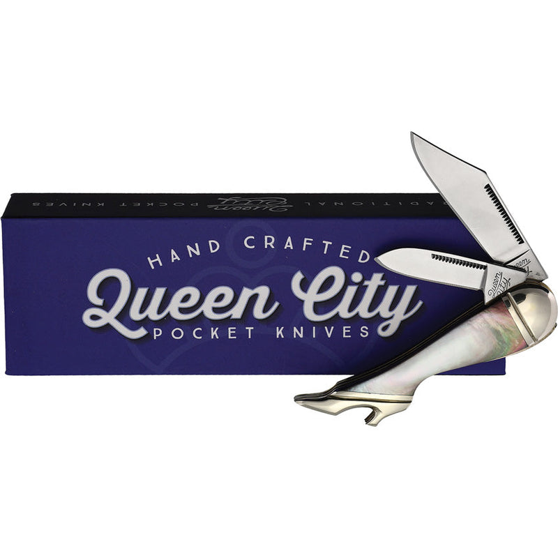 Queen City Leg Knife Black Pearl