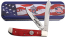 Queen Mini Trapper Red Smooth Bone