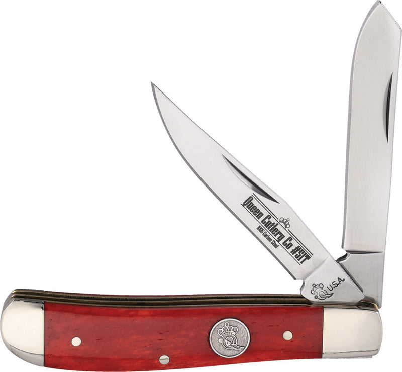 Queen Mini Trapper Red Smooth Bone