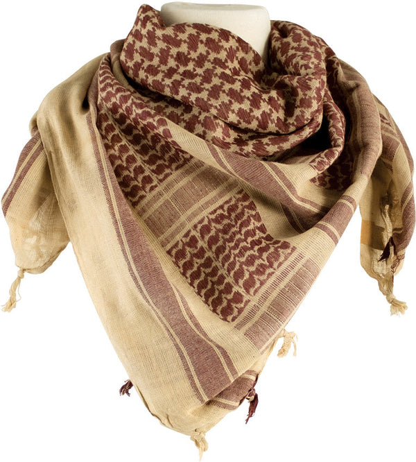 Red Rock Outdoor Gear Shemagh Head Wrap Tan/Brown