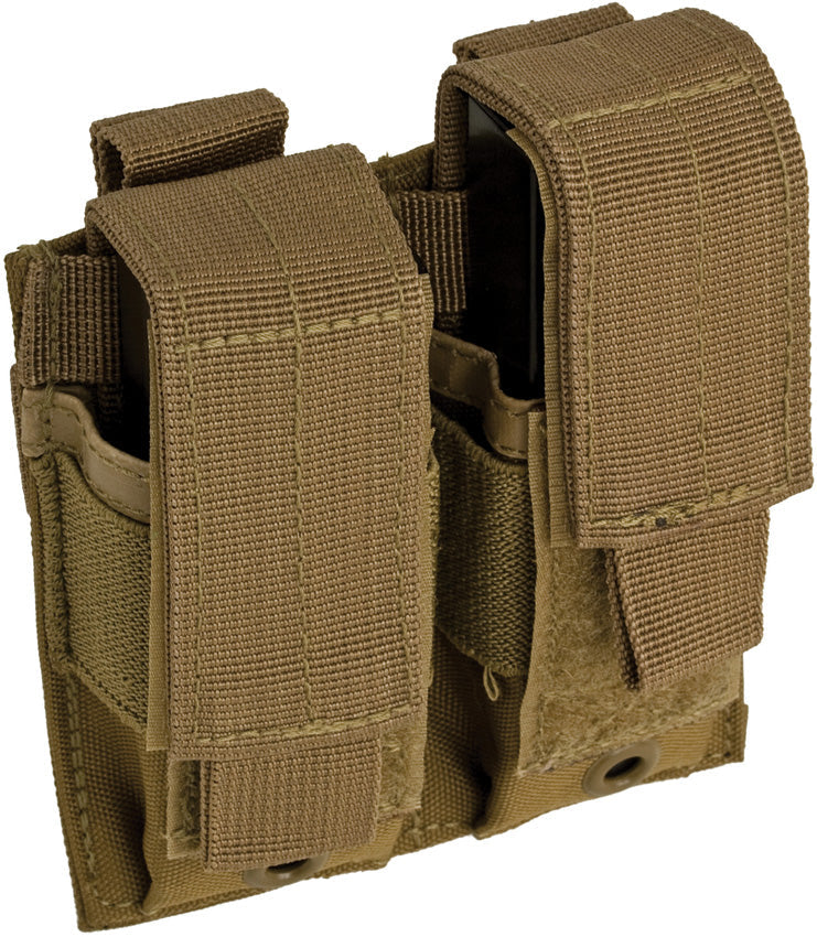 Red Rock Outdoor Gear Double Pistol Mag Pouch Coyote