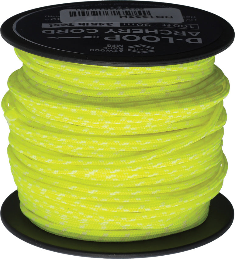 Atwood Rope MFG D-Loop Cord Neon Yellow Glow